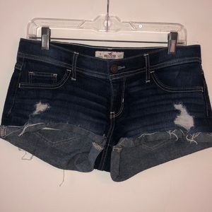Hollister Dark Wash Short Jean Shorts